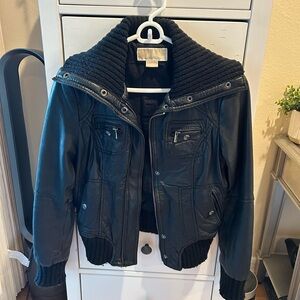 Michael Kors Black Leather Jacket